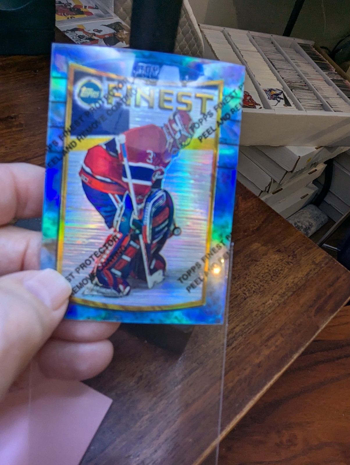 PATRICK ROY 1994-95 TOPPS FINEST HOCKEY #30 REFRACTOR CANADIENS