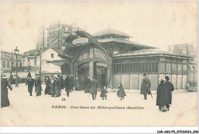 CAR-ABOP5-0436-75 - Paris - Ein Bahnhof Der U-Bahn - Bastille - Guimand