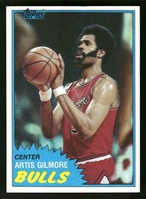 1981-82 Topps Basketball Card #7 Artis Gilmore