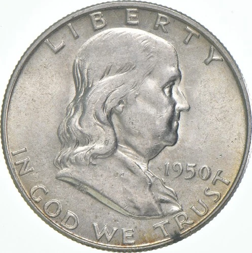1950-D Franklin Half Dollar AU 90% Silver *1034