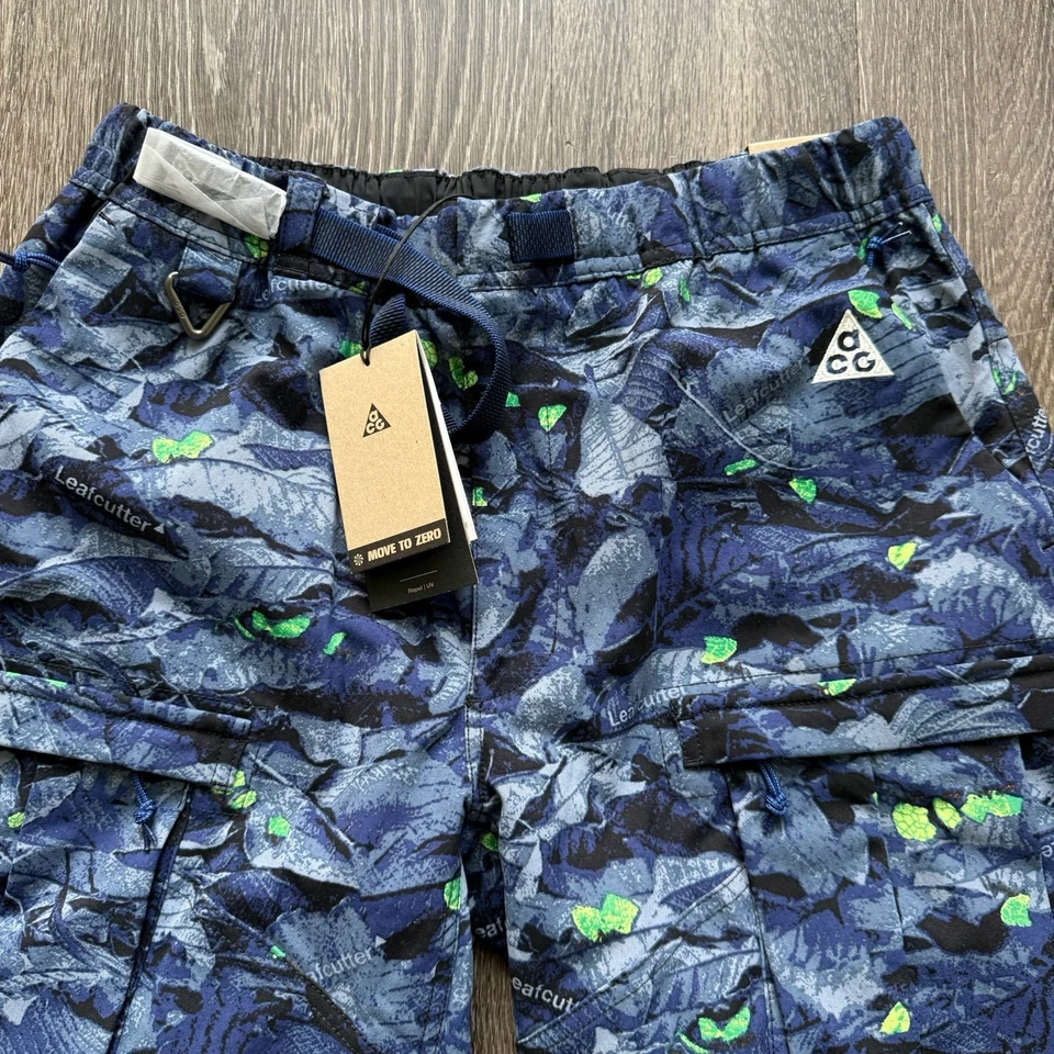Pantalones Cortos Nike ACG Smith Summit Camuflados Cortador de Hojas Azul Carga Para Hombre Talla M HQ0199 Foto 2 de 4