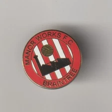 BRAINTREE F.C. 'Manor Works' Club Crested Enamel Badge