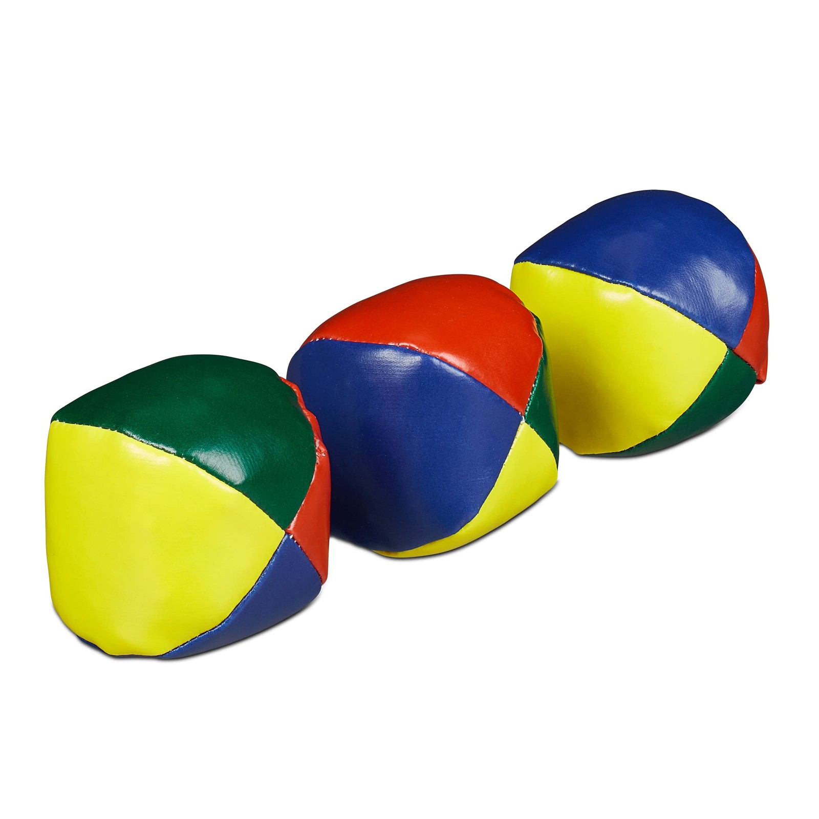 Relaxdays Unisex's Juggling Set of 3 Professionals & Beginners, Soft Juggler Bal