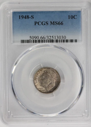 1948-S Roosevelt Dime PCGS MS66