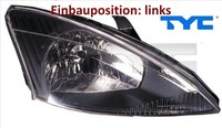 TYC 20-5676-18-2 Hauptscheinwerfer Links Scheinwerfer Frontscheinwerfer
