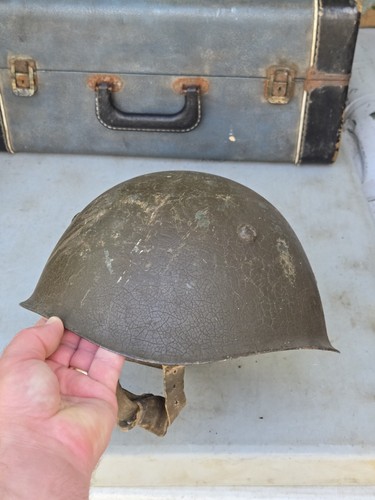 Old Vintage Original WWII WW2 Italian M33 Helmet Italy