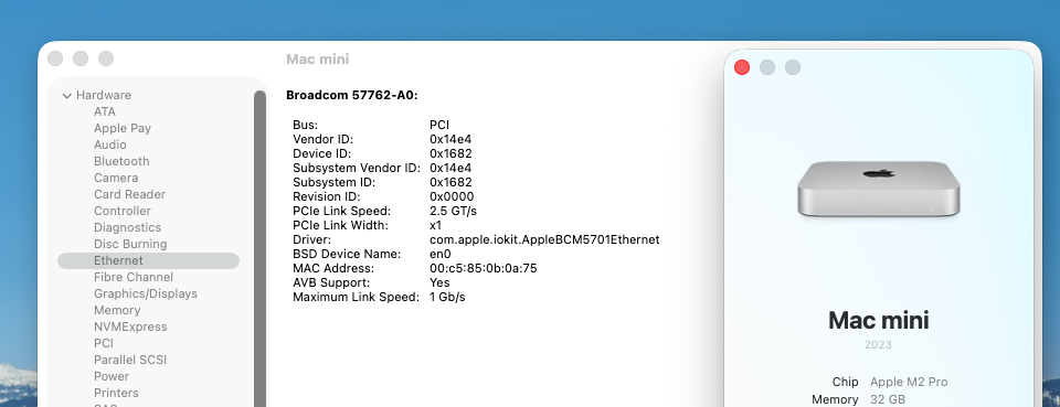 Apple Mac mini M2 Pro 12-Core CPU 19-Core GPU 32GB RAM 2TB 2023