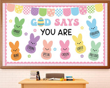Easter Bulletin Board Decorations for Christian Classrooms and Sunday School