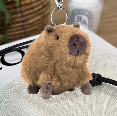 Jellycat Clyde Capybara Plush Bag Charm Keychain Brown Collectible Gift NWT