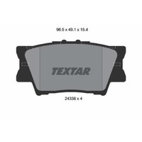 Textar BremsbeläGe Bremsbelegsatz Hinten FüR Toyota RAV 4 III Lexus ES
