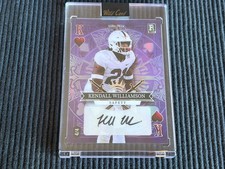2023 WILD CARD 5 CARD DRAW KENDALL WILLIAMSON *ROOKIE ENCASED AUTO #4/4*