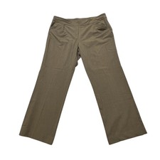 Briggs Women Dress Pant Slacks Size 18 Olive Green Career Workwear Casual 40x29