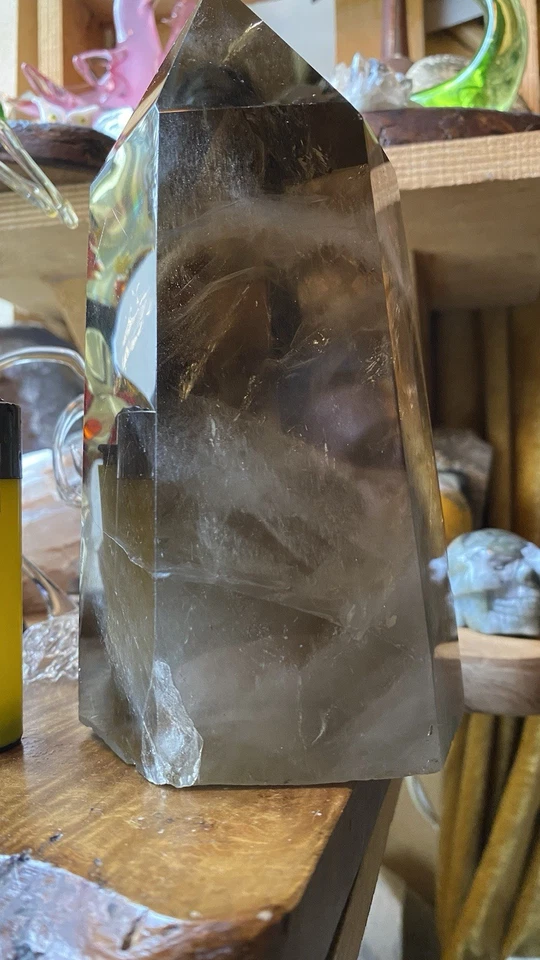 XL 19cm Smoky Quartz Crystal Tower Point 1.5KG | Grounding Protection - Image 4 of 4