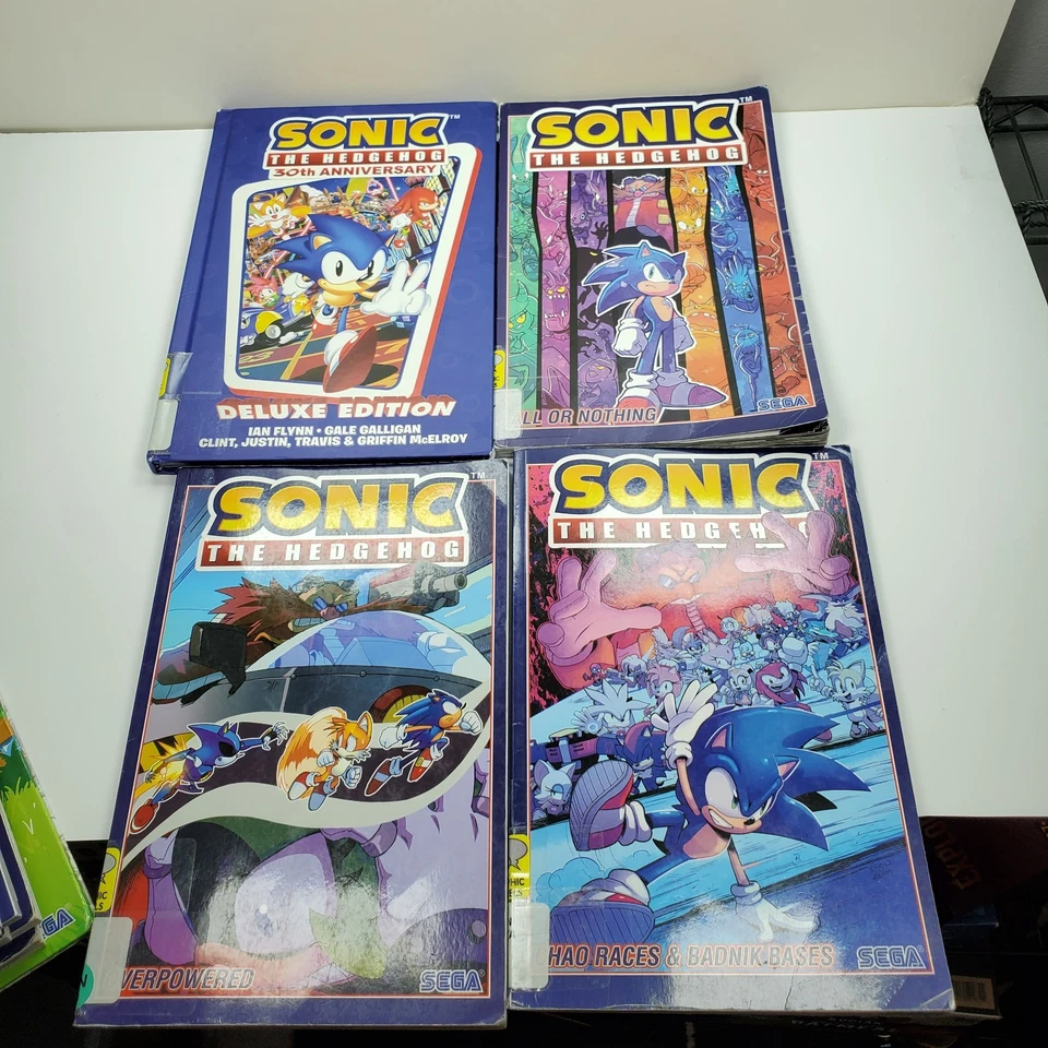 Lote de 13 libros de historietas de novela gráfica de Sonic The Hedgehog y HC Foto 4 de 4