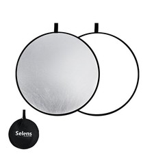 2 in 1 Foldable 17inch/45cm Light Reflector,Collapsible Disc Photography Refl...