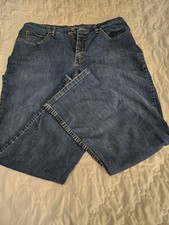 Rider By Lee Women's 16 Petite Capri Blue Denim High Rise
