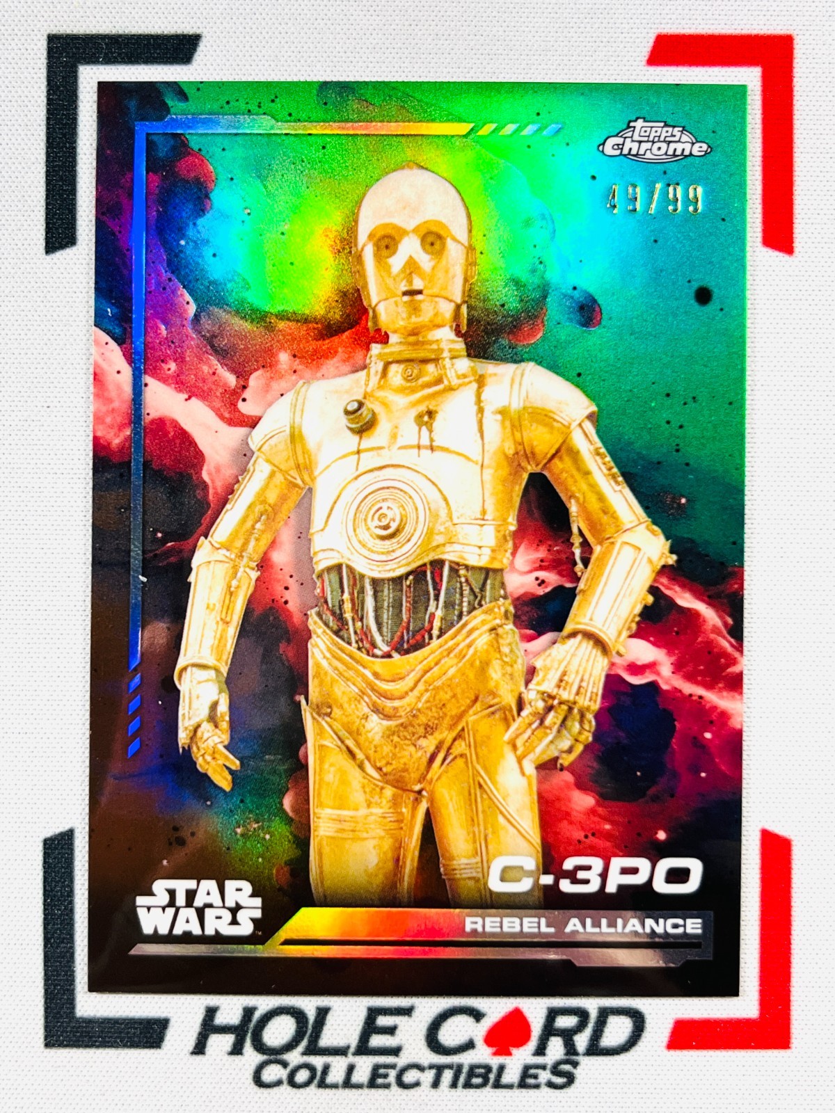 C-3PO 2024 Topps Chrome Star Wars #109 Kashyyyk Green Refractor 49/99