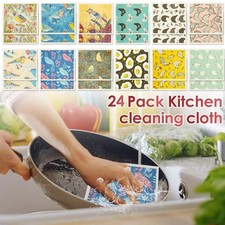 12Pcs Kitchen Dish Towels Nonwoven High Absorbency Swedish Dishcloths Thickened