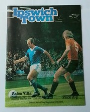 IPSWICH TOWN v ASTON VILLA FOOTBALL PROGRAMME Division One 9th Sep 1978