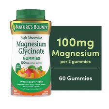 Nature  S Bounty High Absorption Magnesium Glycinate Gummies for Whole Body Healt