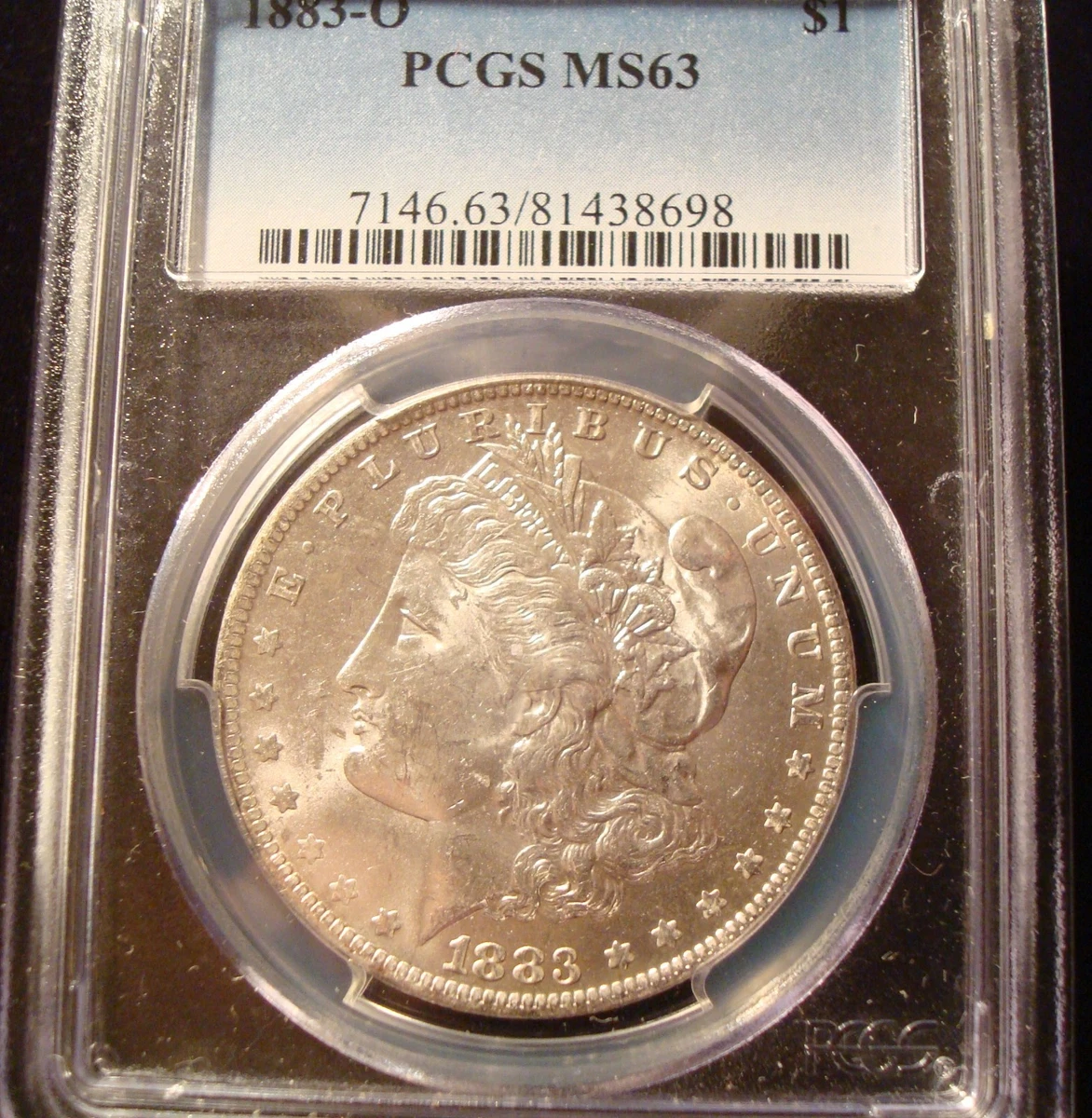 PCGS Certified MS 63 Graded 1883 Year Morgan US Dollars (1878-1921