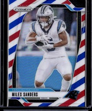 2024 Panini Prizm #38 Miles Sanders Red White and Blue