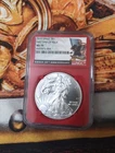 2016 American Silver Eagle NGC MS70 FDI Red Slab EA123