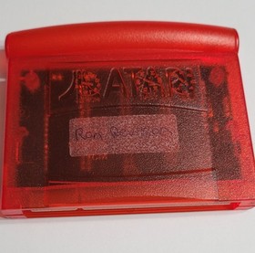 JagZombies Atari JAGUAR Red Cartridge with Rom Revision Complete In Box. Zombies