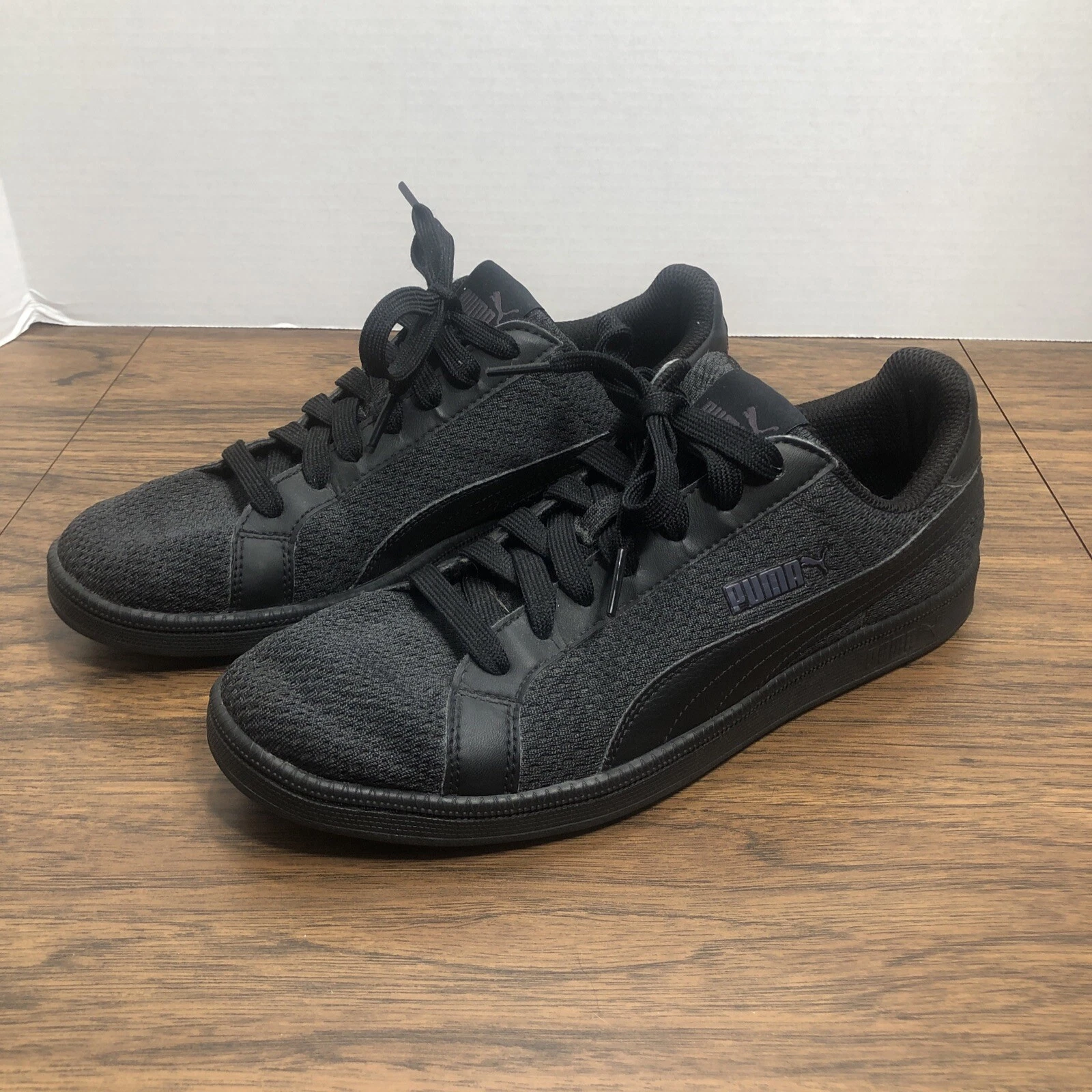 Sneakers PUMA Smash Knit C Black Out leggere ammortizzate uomo tg. 8 2017