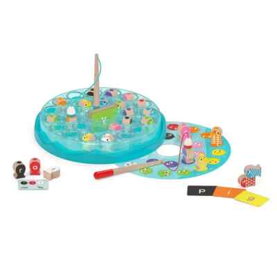 Battat Educational Alphabet Fishing Game Spelling Letters For Kids New Free Ship