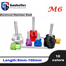 M6 Knurled Thumb Screw Hand Tighten Screw Hand Grip Knob Bolt For Camera Tripod