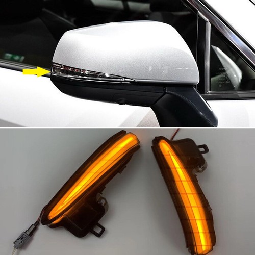 Black Side Mirror LED Dynamic Light Sequential For Toyota RAV4 2019 2020 2021 - Picture 1 of 8
