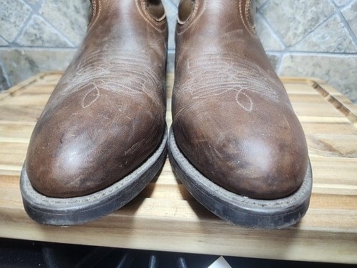 Laredo Paris 4242 Men's Brown Leather Western Cowboy Boots Size 11.5 D - Picture 6 of 12