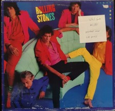 The Rolling Stones Dirty Work Vinyl Record LP VG/G+ CBS86321 1986 1st Press