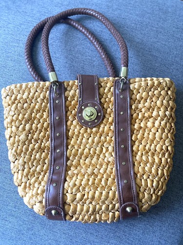 XOXO Purse Natural corn husk straw