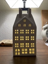 NEW GLAZED CERAMIC DUTCH TEA LIGHT HOUSE