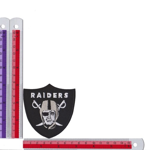 Wholesale NV Las Vegas Raiders Shield Black Size 2.9"x3.0" Sew Iron on Patches - Picture 9 of 12