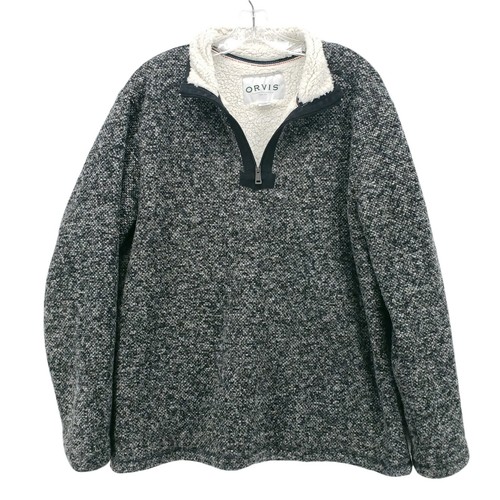 ORVIS Brighton 1/4 Zip Faux Sherpa 