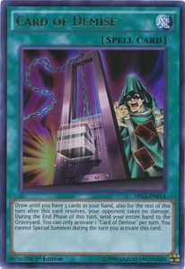 Card of Demise - MIL1-EN014 - Ultra Rare - 1st Edition x1 - Near Mint