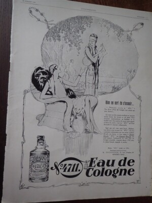 Eau de Cologne Nr. 4711 nichts zum Sitzen Werbung Opa ILLUSTRATION 1928