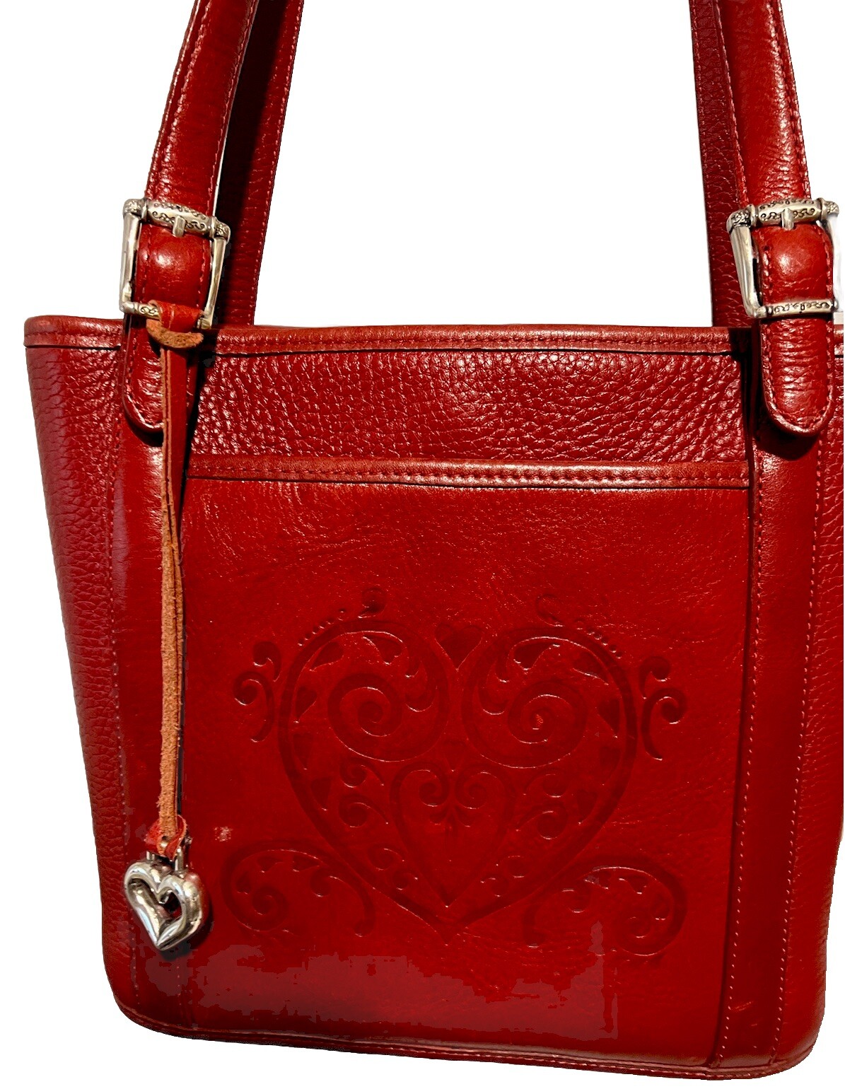 PONY BRIGHTON CUORE E CURLIQUES in rilievo robusto mg pelle mg borsa mg mg