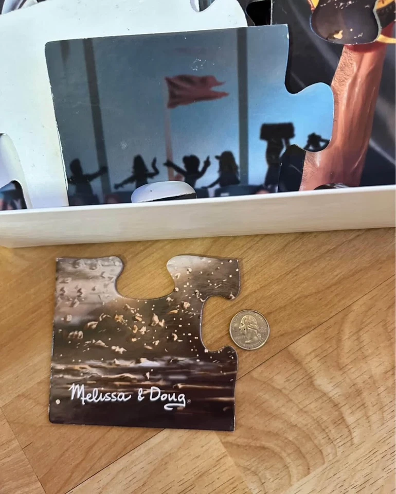 Rompecabezas de piso jumbo de béisbol Melissa & Doug "Close Call" 48 piezas Difícil de encontrar Foto 4 de 4