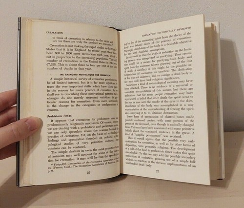 Cremation by Paul E. Irion 1968 Theology Psychology Death Legal Burial Practice - Picture 8 of 11