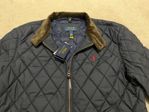 POLO RALPH LAUREN NAVY WINDBREAKER JACKET SIZES M & XL NEW RRP £319 - Picture 2 of 4
