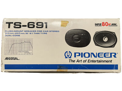 Pioneer TS-691 30/80w Car Stereo Speakers New Open Box 1991