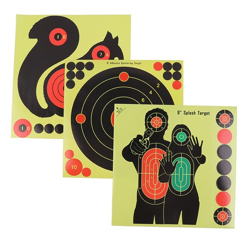 20Pcs Adhesive Shooting Target Stickers Reactive Hunting Shooting Training Paper