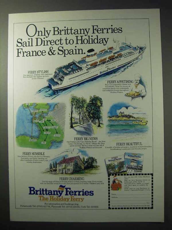1986 Brittany Ferries Ad
