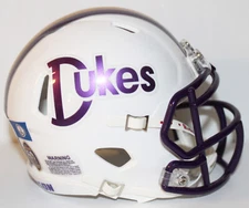 2021 JMU Dukes James Madison University Custom Riddell Mini Helmet vs Maine