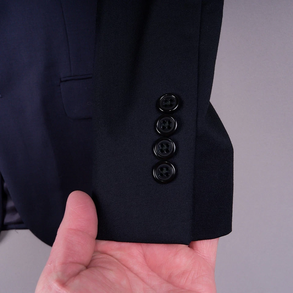 Jos A Bank Blazer 40R Navy Wool 2-Button Signature Sport Coat - Image 4 of 4