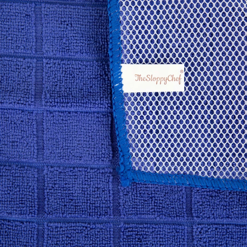 12 Pack of Mesh Backed Scrubbing Kitchen Dishcloths, 12x12, Color Options - Imagem 3 de 4